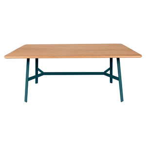Fermob – So'o – Table chêne 180 x 90 cm – Bleu acapulco