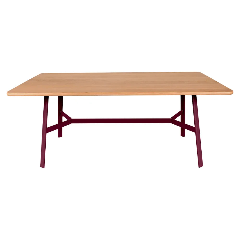 Fermob – So'o – Table chêne 180 x 90 cm – Cerise noire
