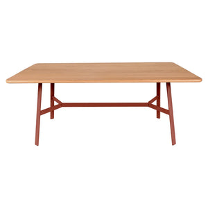 Fermob – So'o – Table chêne 180 x 90 cm – Ocre rouge