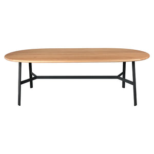 Fermob – So'o – Table chêne ovale 220 x 95 cm – Réglisse