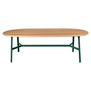 Fermob – So'o – Table chêne ovale 220 x 95 cm – Vert cèdre