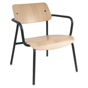 Fermob – Studie – Fauteuil lounge chêne – Carbone