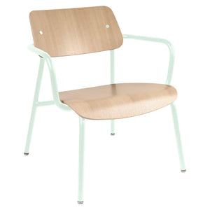 Fermob – Studie – Fauteuil lounge chêne – Menthe glaciale