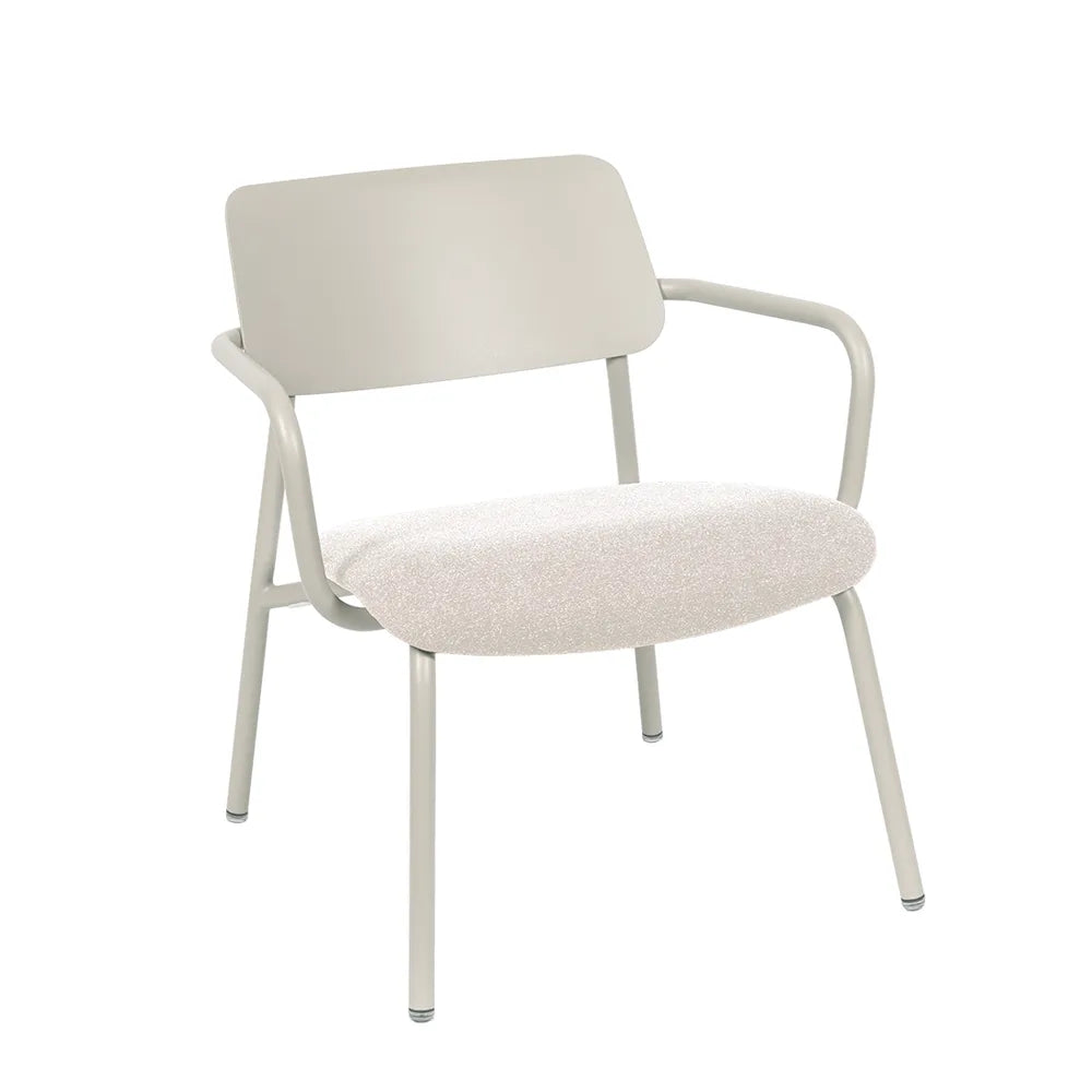 Fermob – Studie – Fauteuil lounge tissu – Gris argile