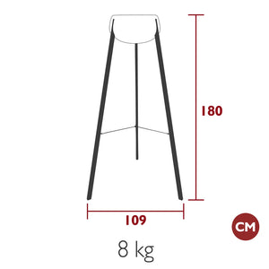 Fermob – Lampadaire solaire H.180 cm – guide de dimensions