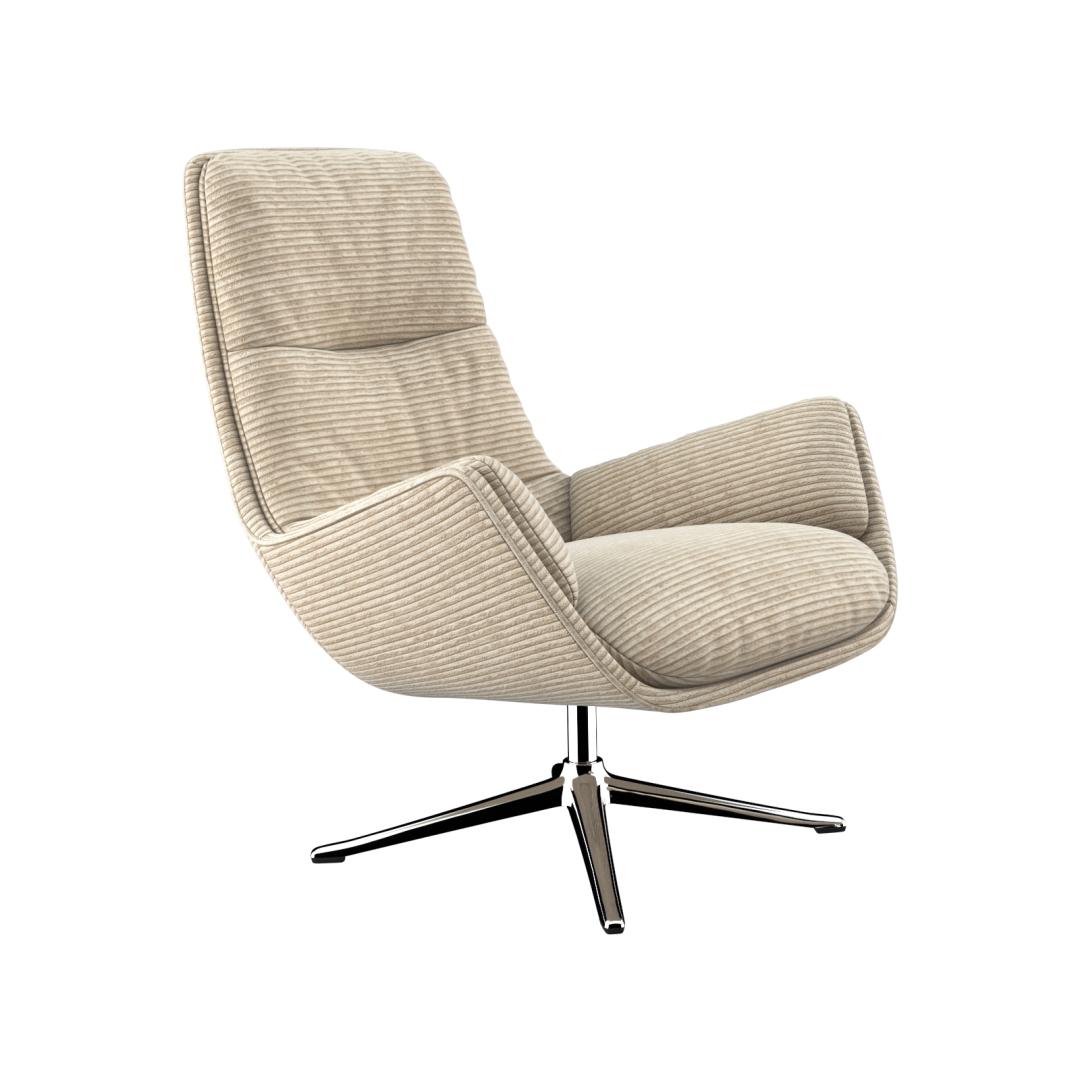 Flexlux - Fauteuil et pouf Moro - Prix en tissu catégorie 1