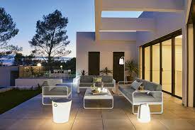 Fermob - Tabouret Lumineux Inoui - Bleu Lagon - Déstockage - (-30%)