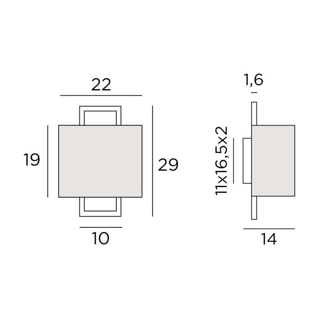 Stéphane Davidts - Karanis 1 - Applique murale - Laiton