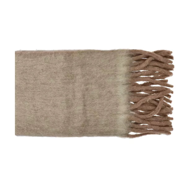 Pomax - Plaid Melange - Brun Clair - 170 x 130