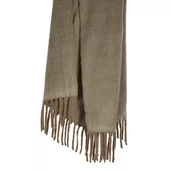 Pomax - Plaid Melange - Brun Clair - 170 x 130