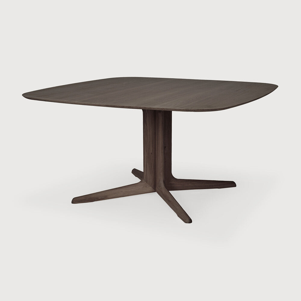Ethnicraft - Table Corto - Chêne massif brun - 150 x 150 x H76