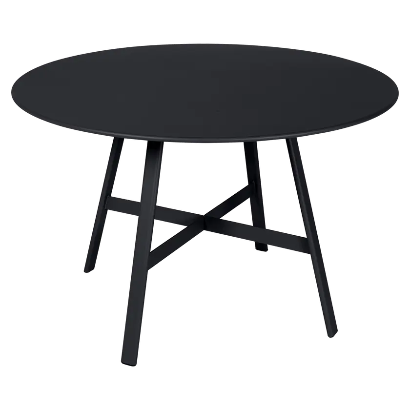 Fermob - SO'O - Table Ronde - Diam. 117 cm - Carbone (En stock)