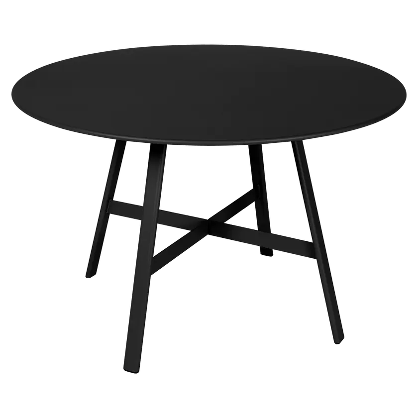 Fermob - SO'O - Table Ronde - Diam. 117 cm - Réglisse (En stock)