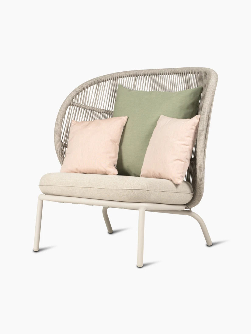 Vincent Sheppard - Outdoor - Kodo - Fauteuil Lounge Cocoon - Trois Coussins de dos