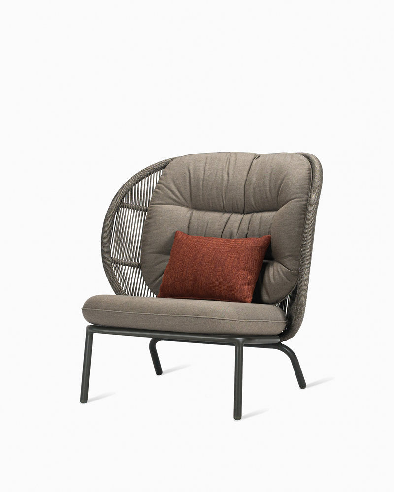 Vincent Sheppard - Outdoor - Kodo - Fauteuil Lounge Cocoon - Grand Coussin de dos