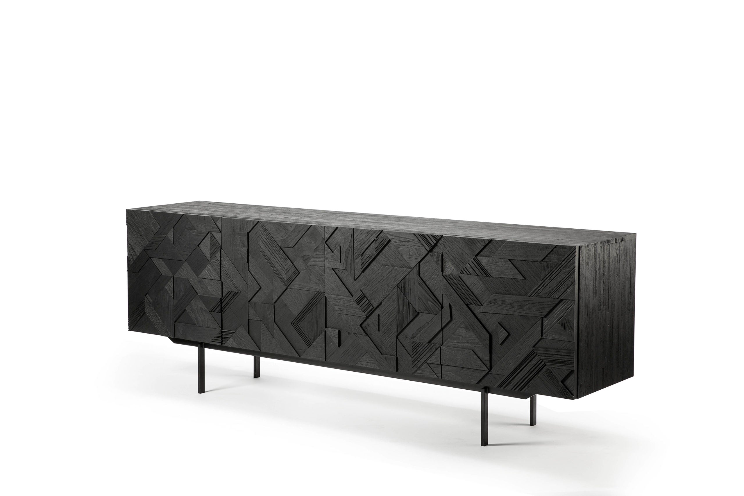 Ethnicraft - Buffet Graphic - Teck - L.224 X 45 x H.80 (4 portes)