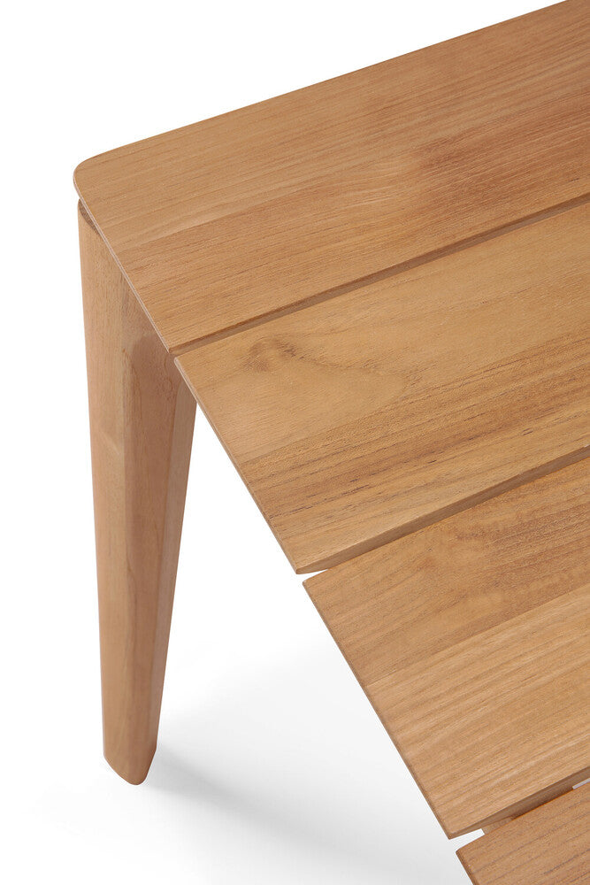 Ethnicraft - Outdoor - Table Bok - Allonges - Teck Massif - 200/300 x 100 x H76