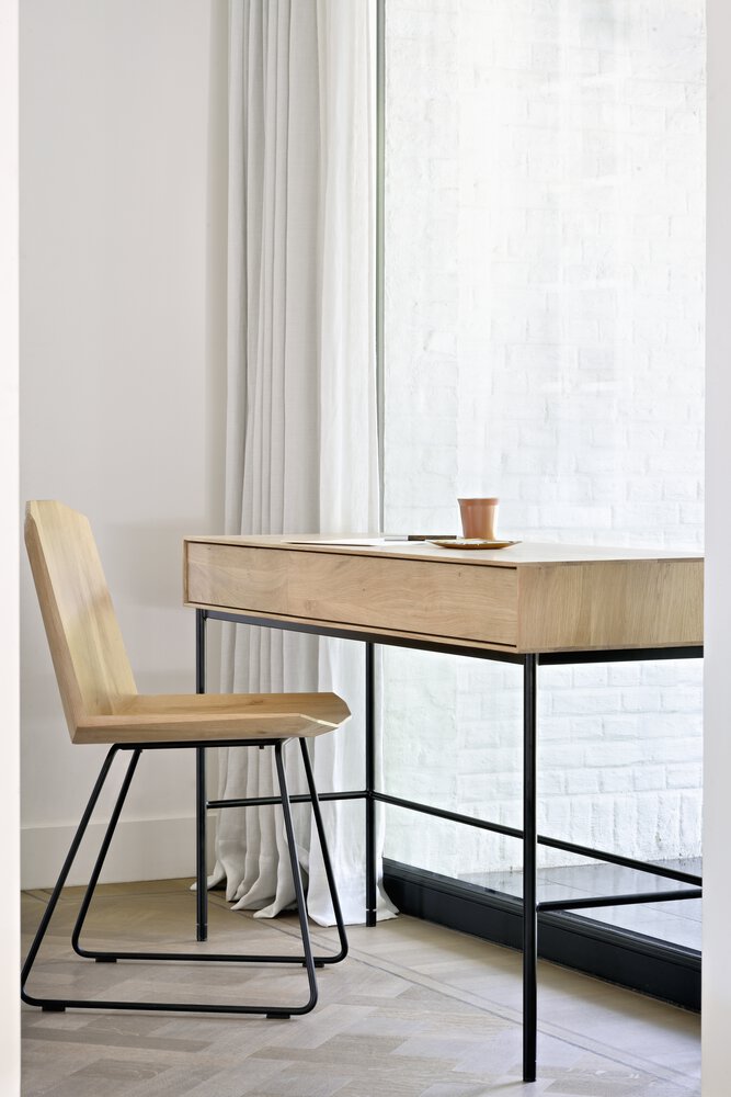 Ethnicraft - Bureau Whitebird  - Chêne massif - 127x41xH77