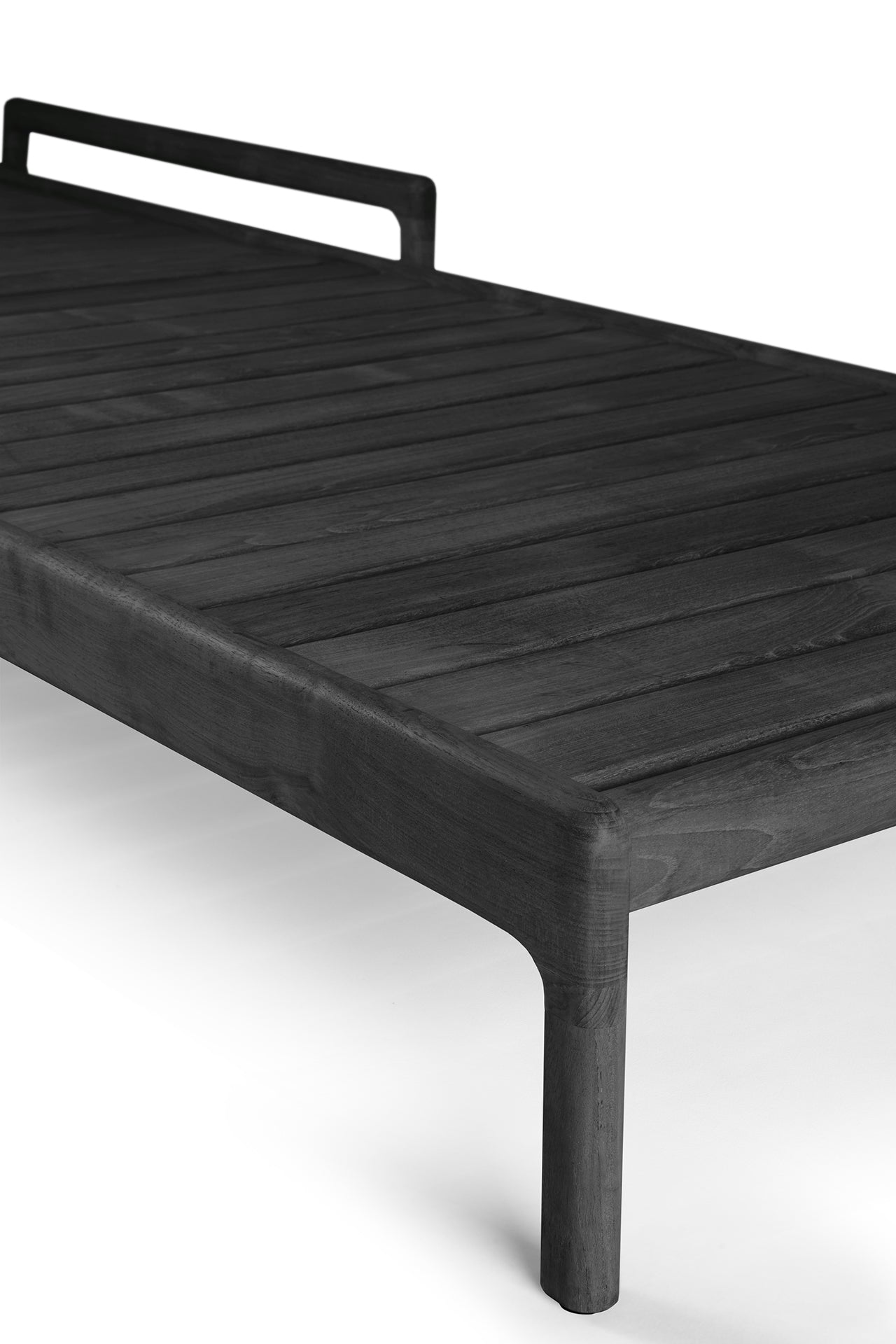 Ethnicraft - Outdoor - Chaise-longue inclinable Jack en teck black - (Off White ou Natural ou Mocha)