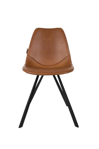 Dutchbone - Chaise Franky - P.U. Noir ou Brun