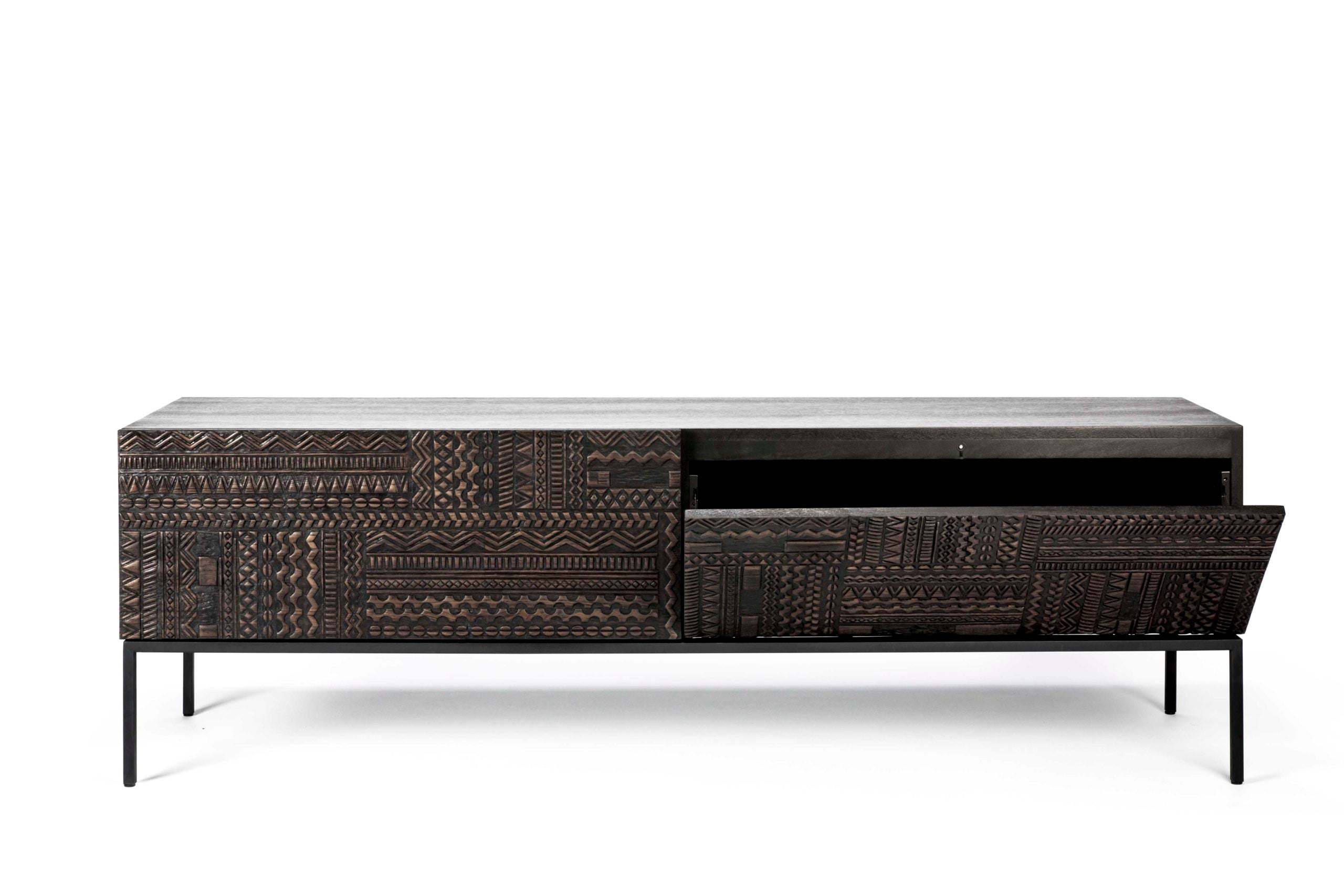 Ethnicraft - Meuble TV Tabwa - Teck - 240 X 45 x H