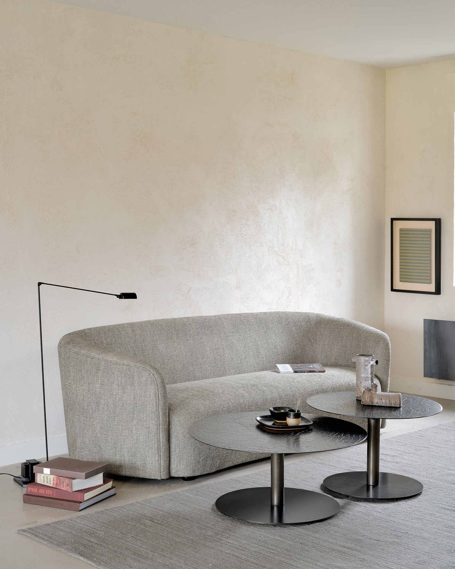 Ethnicraft - Canapé Ellipse - 3 seater - Ash - 217 x 98 x H71