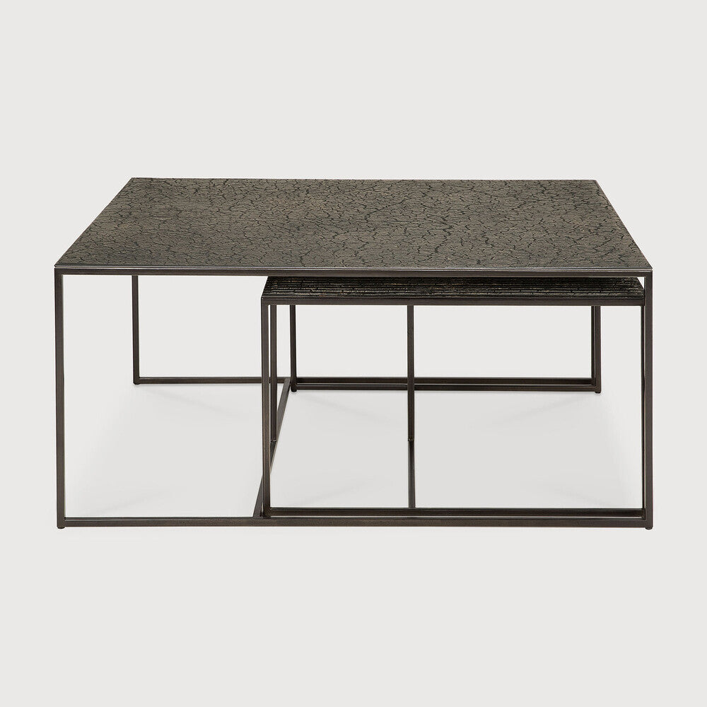 Ethnicraft - set de 2 tables basses Pentagon