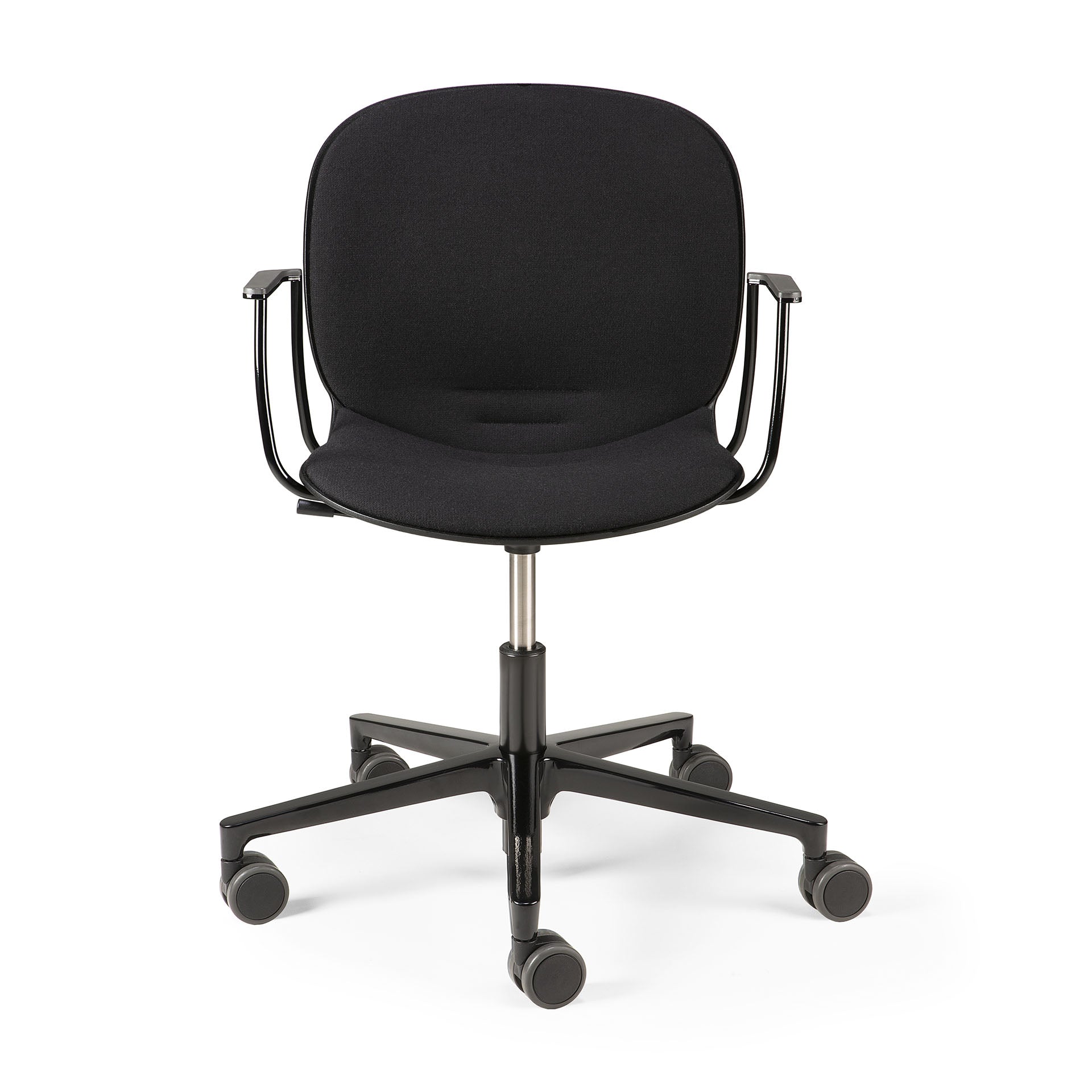 Ethnicraft - Chaise de bureau RBM Noor - avec accoudoirs - black ou Grey