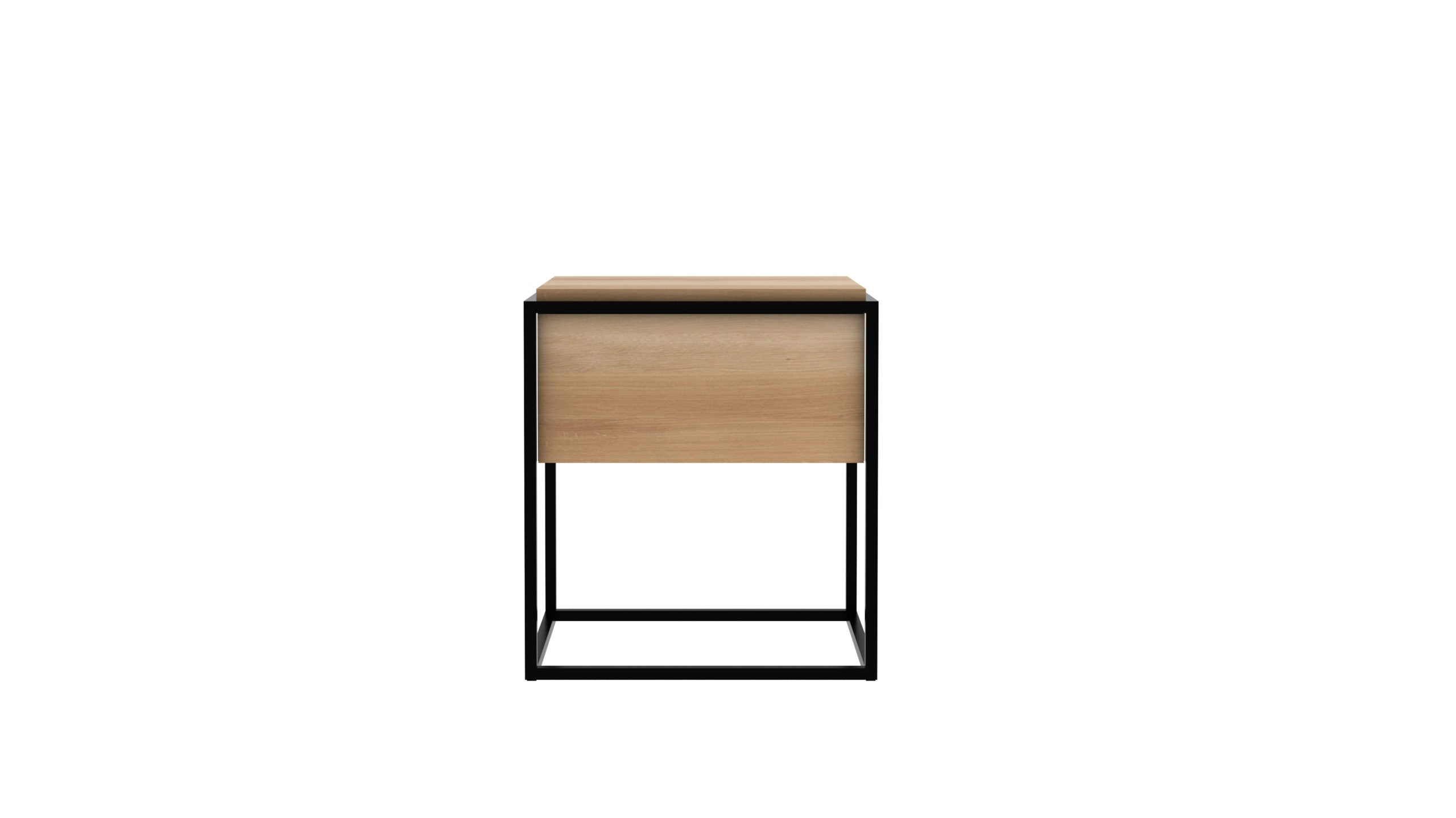 Ethnicraft - Table de chevet Monolit - Chêne massif - 48 x 48 x H51