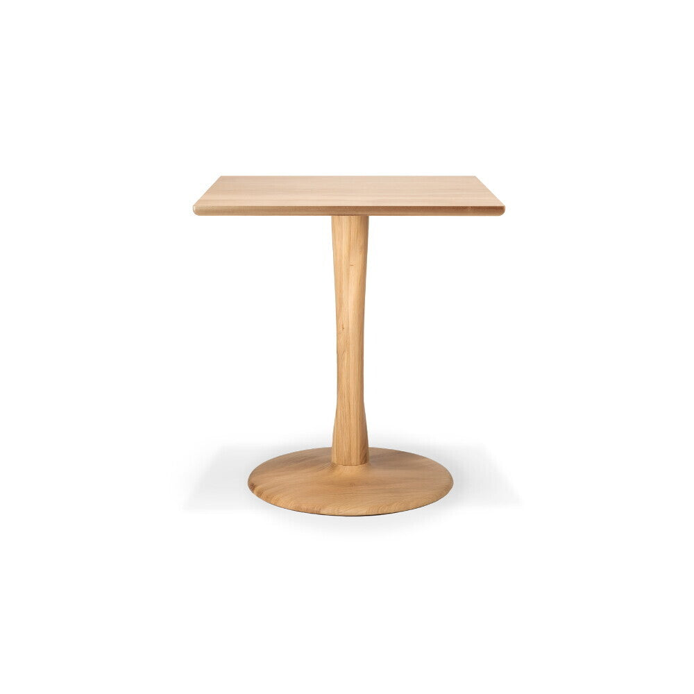 Ethnicraft - Table Torsion carrée - Chêne massif - 70 x 70 x H76