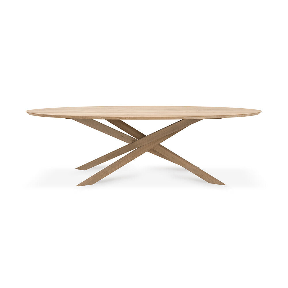 Ethnicraft - Table Mikado ovale - Chêne - 267 x 138 x H76