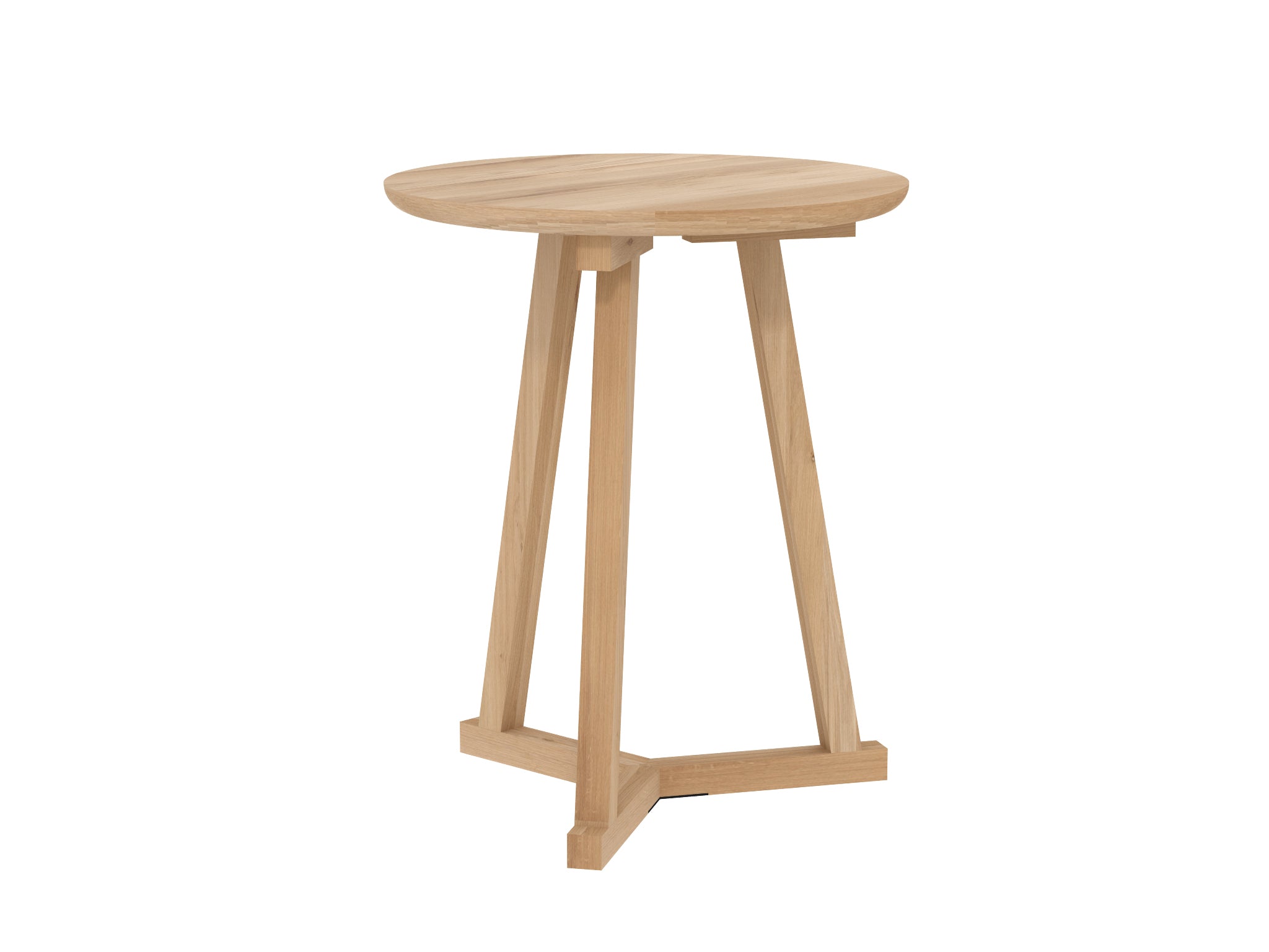 Ethnicraft - Table d'appoint Tripod - Chêne massif verni