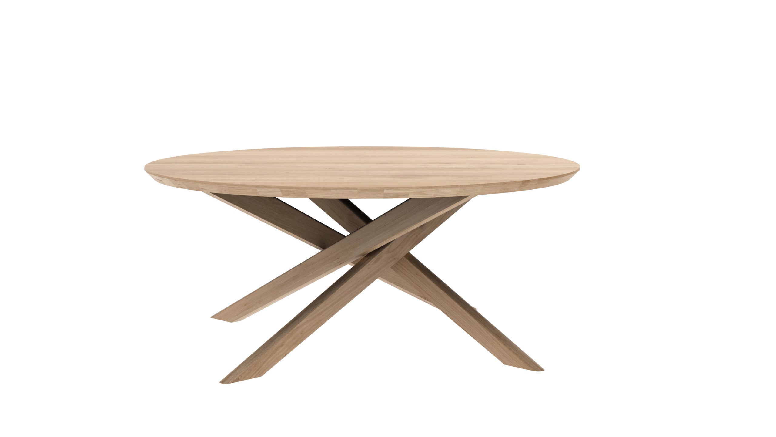 Ethnicraft - Table basse Mikado ronde - Chêne - 100x100xH42