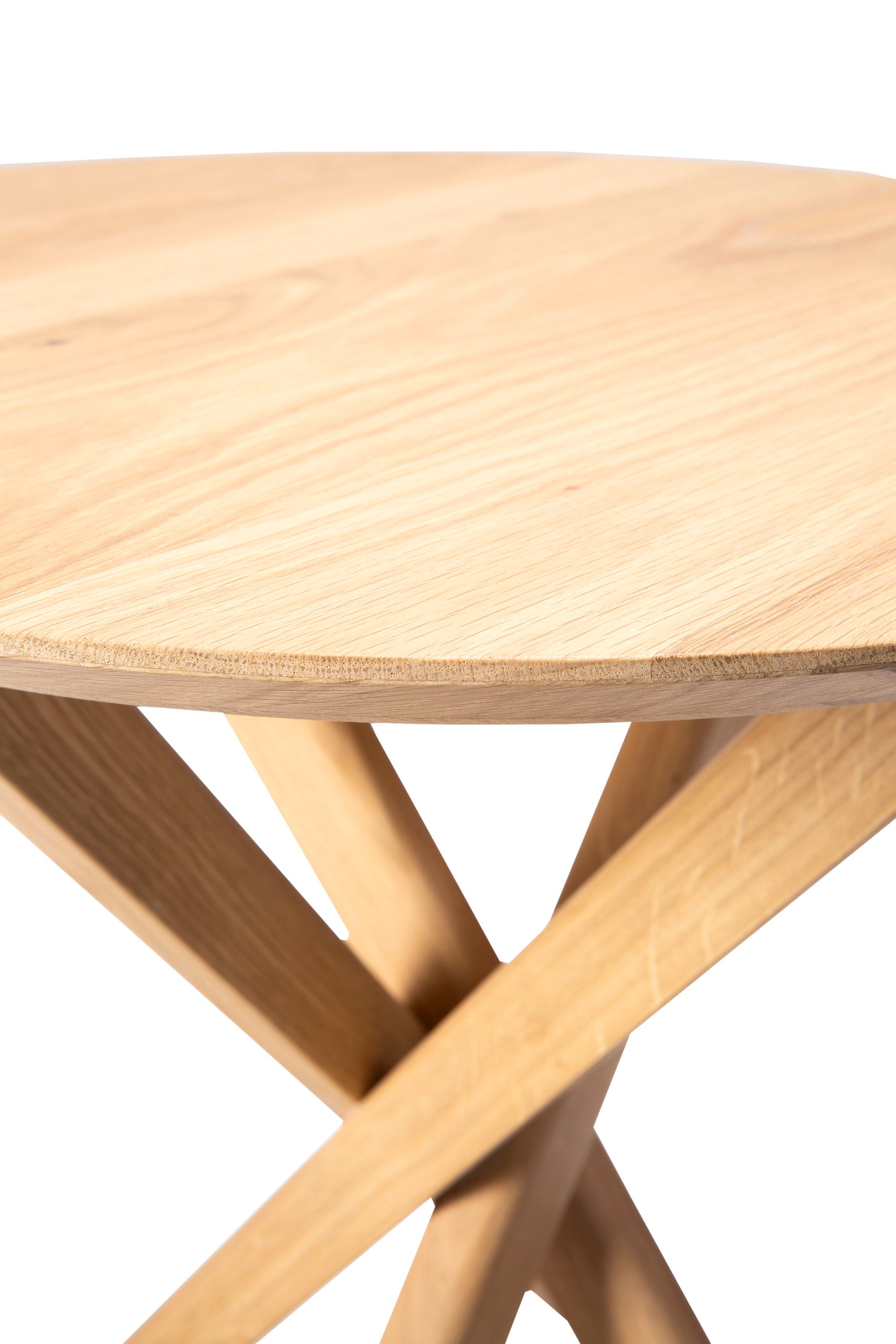 Ethnicraft - Table basse Mikado ovale - Chêne - 143x67xH42