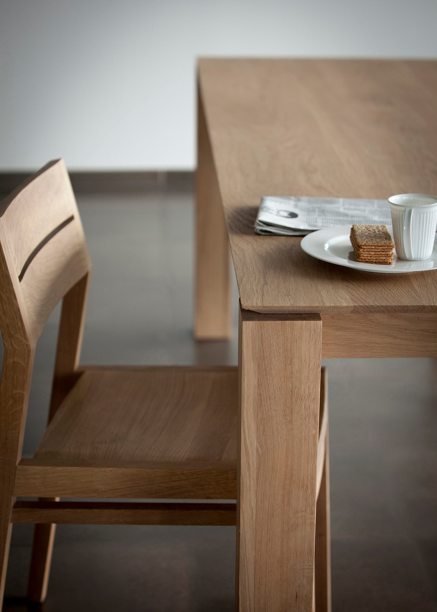 Ethnicraft - Table Slice - Chêne massif - 160 x 90 x H.76