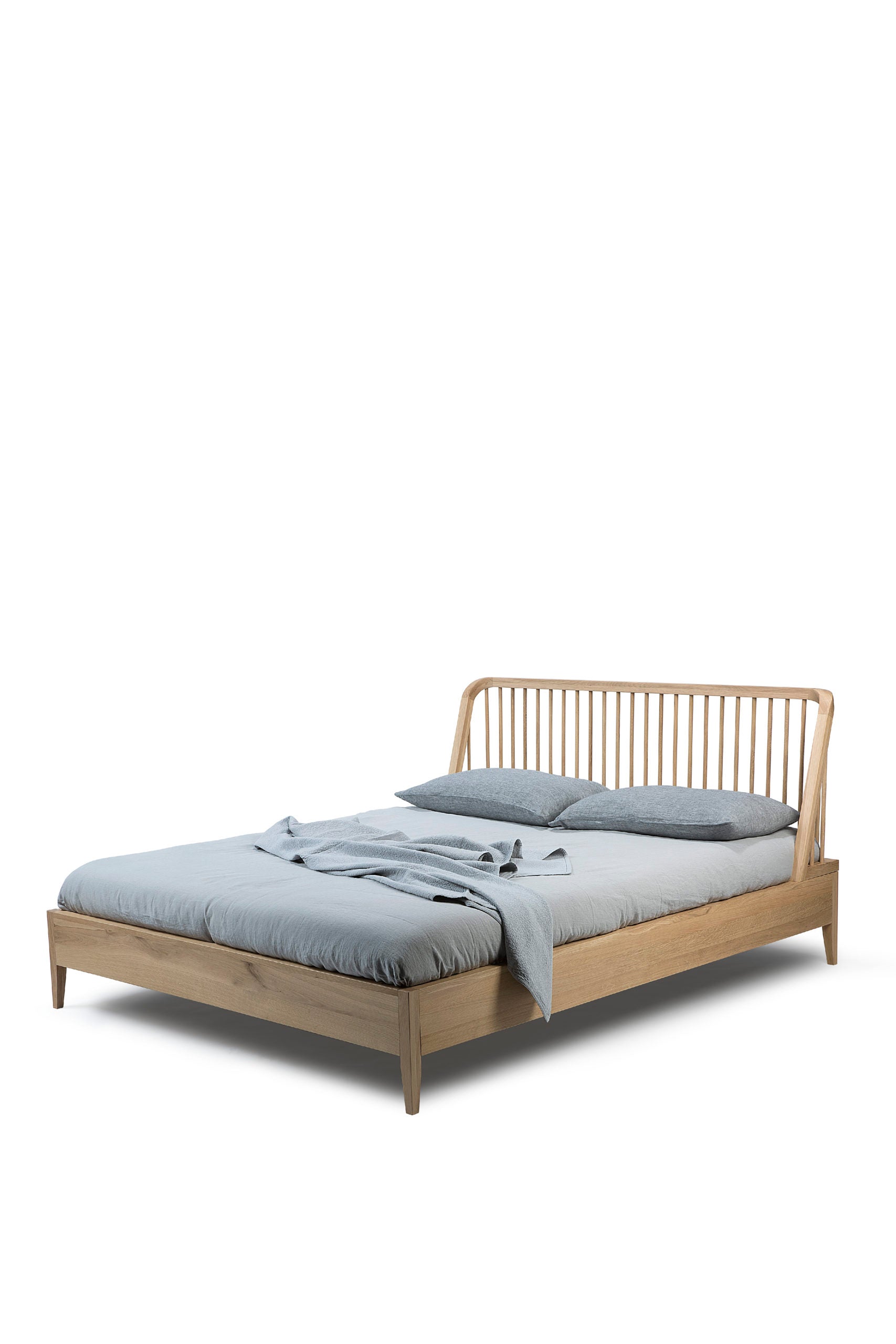 Ethnicraft - Lit Spindle - Chêne massif - Couchage 180 x 200