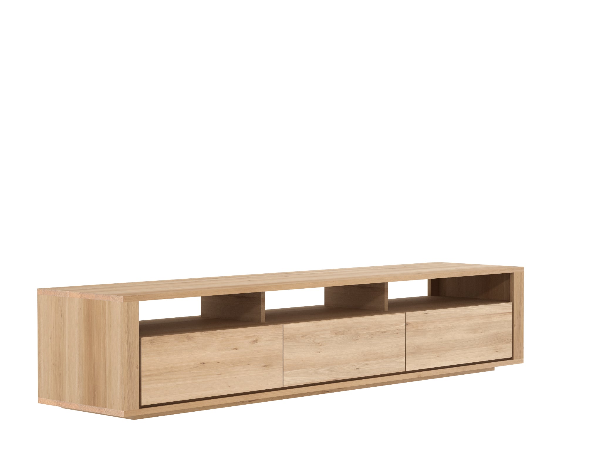 Ethnicraft - Meuble TV Shadow - Chêne massif - 210 X 46 X H42