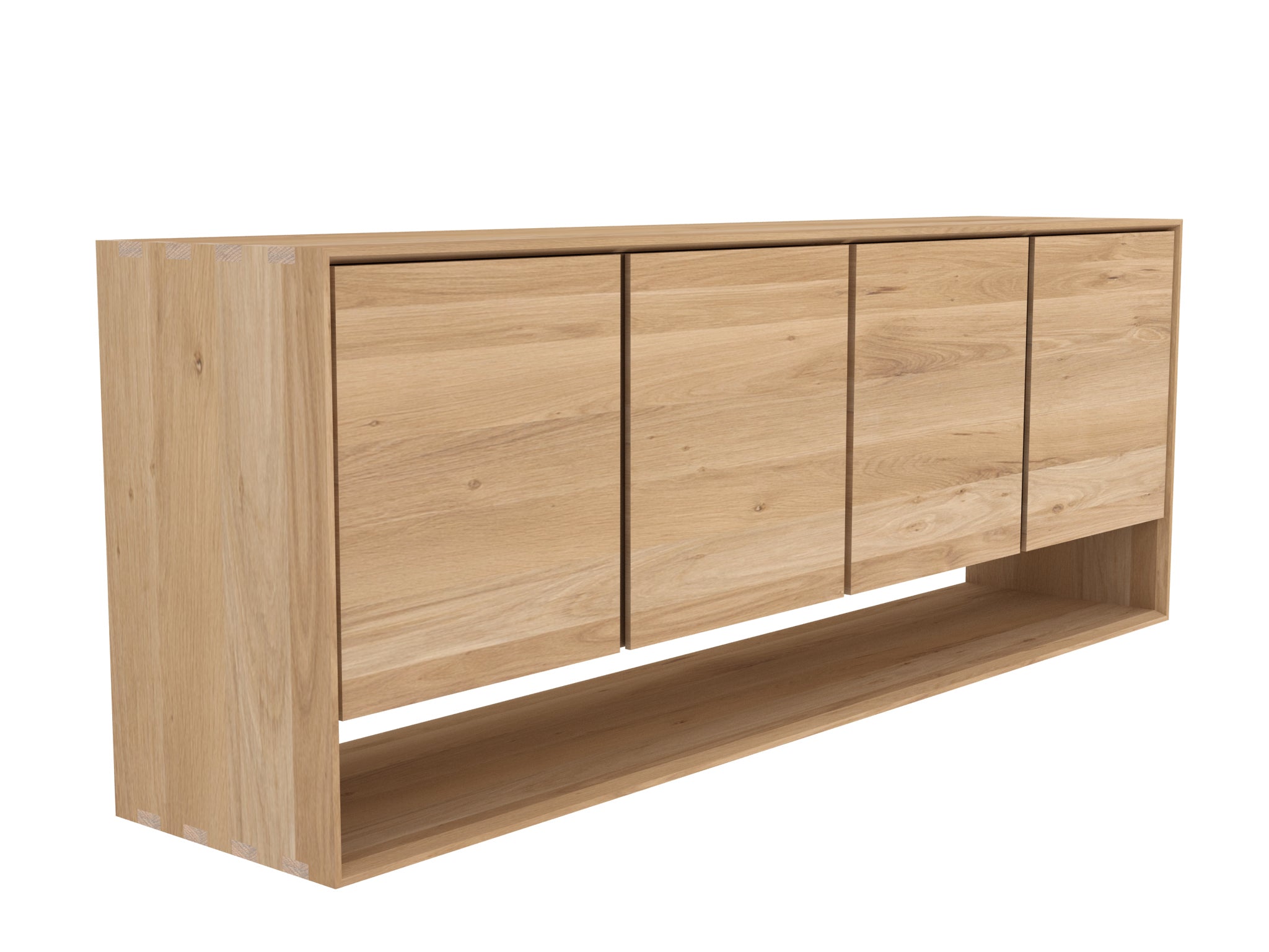 Ethnicraft - Buffet Nordic - Chêne massif - 4 portes - L.210 x 45 x H78