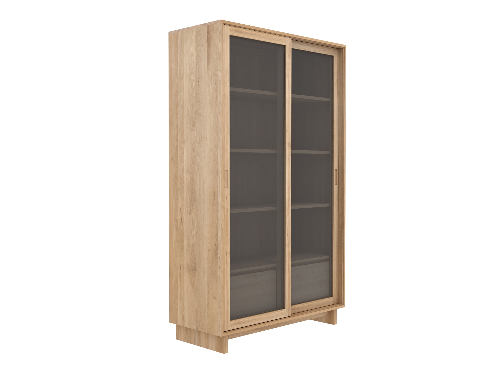 Ethnicraft - Vitrine Wave - Chêne massif - 110 x 46 x H183