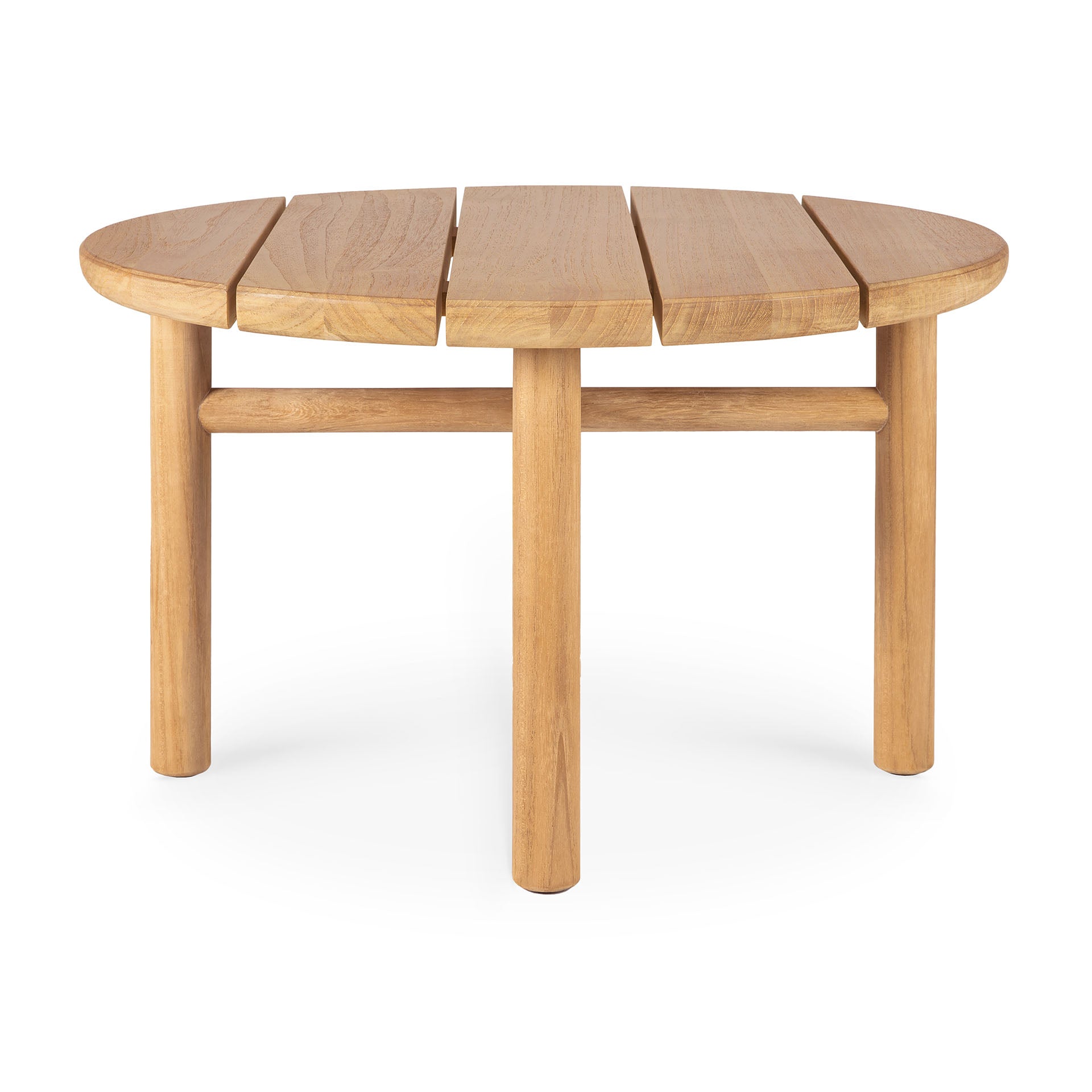 Ethnicraft - Outdoor - Table basse Quatro en teck - diam. 59 x H 38