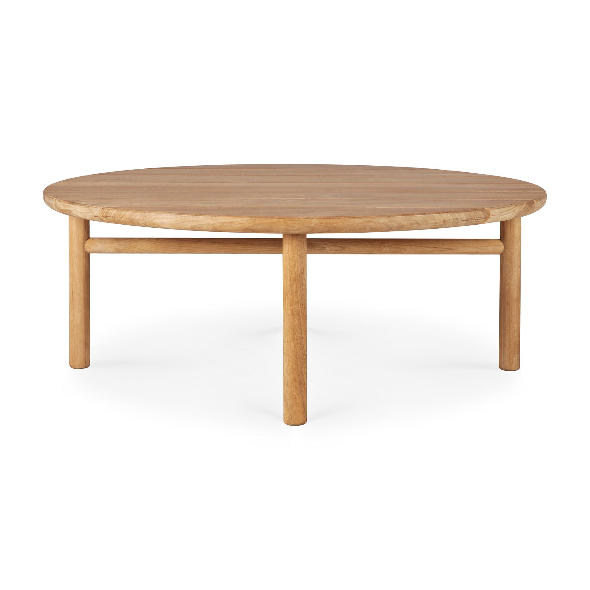Ethnicraft - Outdoor - Table basse Quatro en teck - diamètre 95 x H 35