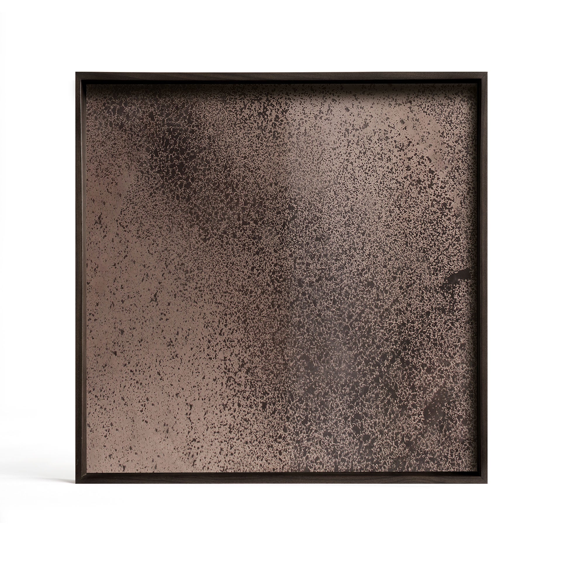 Ethnicraft - Plateau carré Miroir "Aged Bronze"- S - 38 x 38 x H4