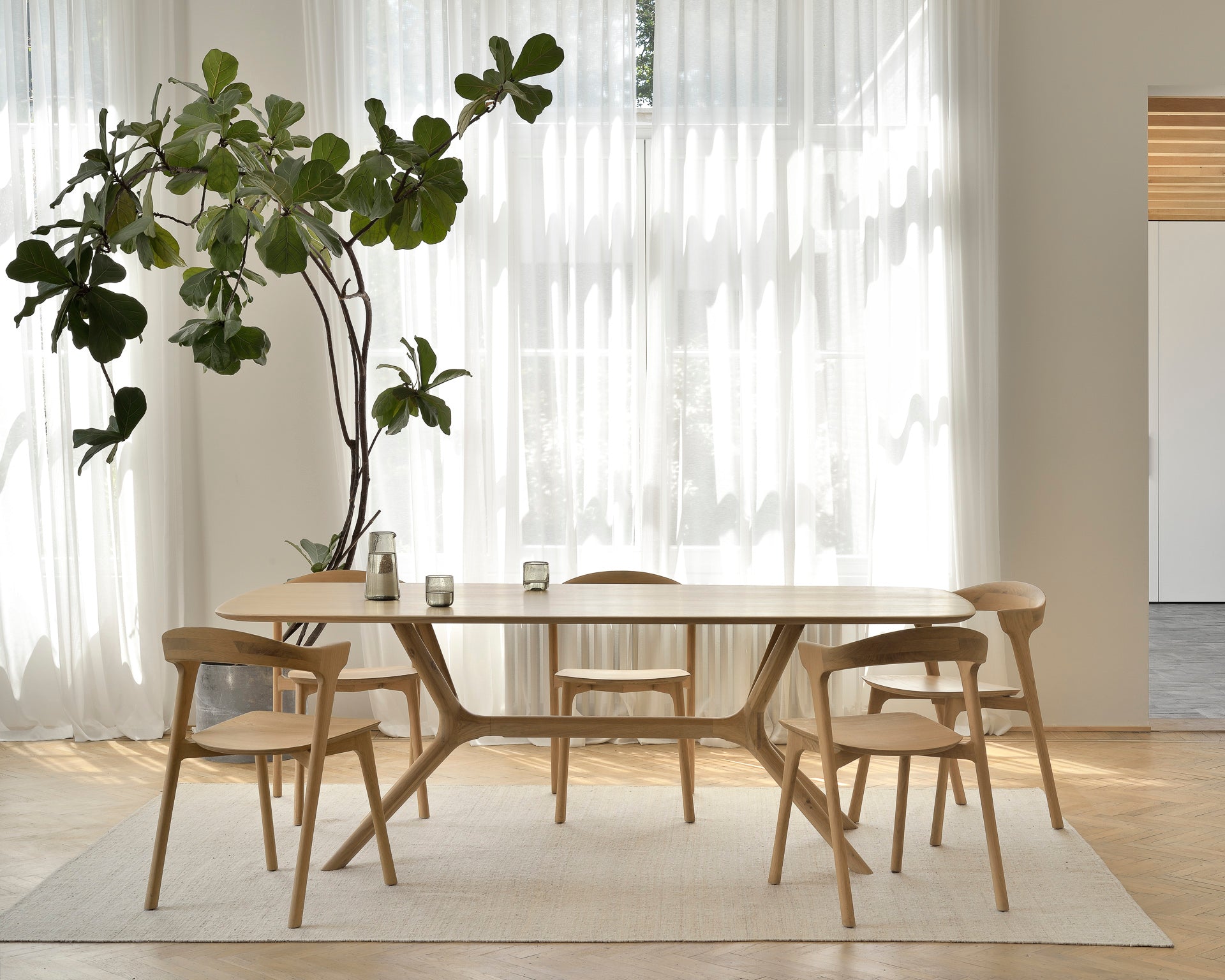 Ethnicraft - Table X - Chêne massif - 200 x 100 x H76