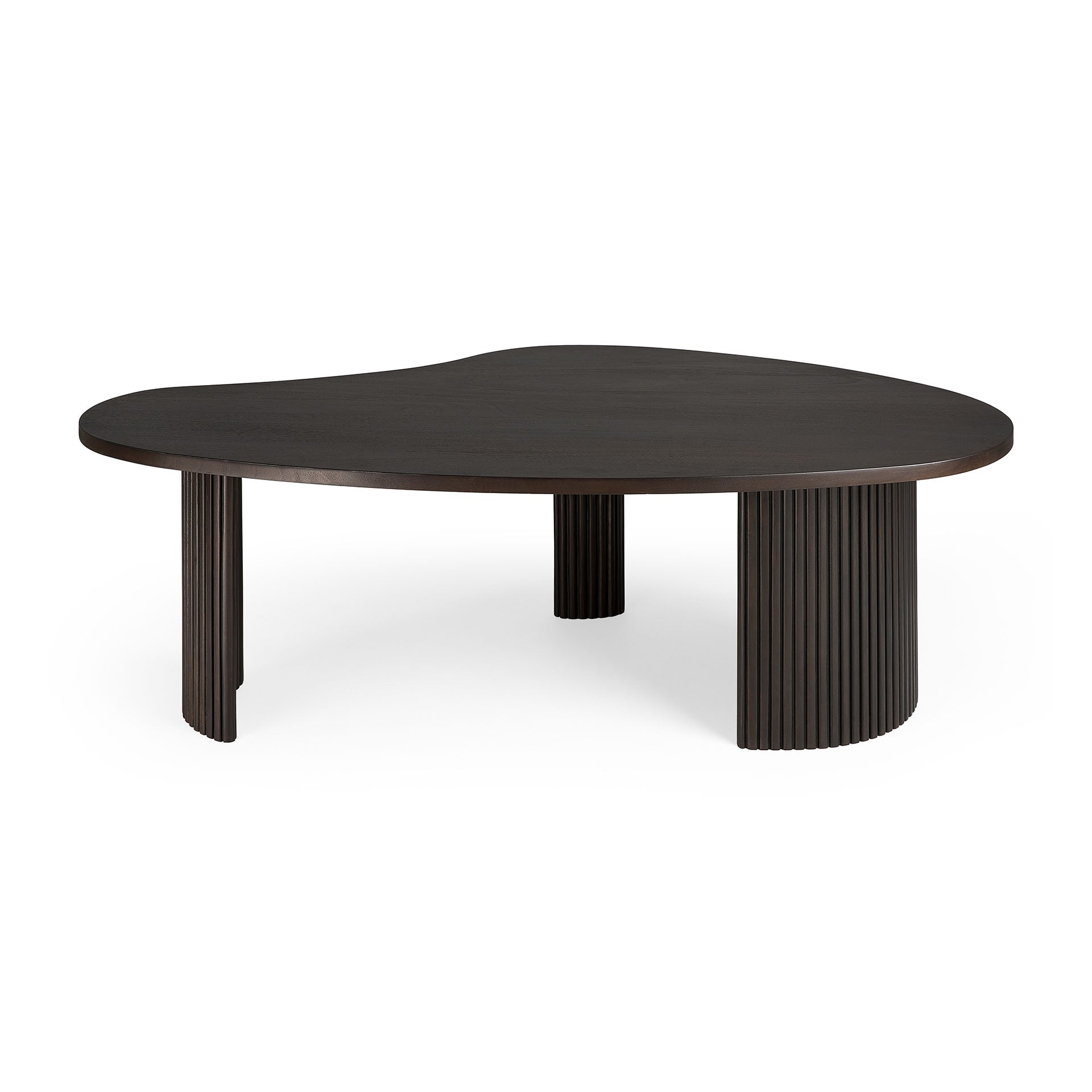 Ethnicraft - Table basse Boomerang - Acajou - 126 x 74 x H40