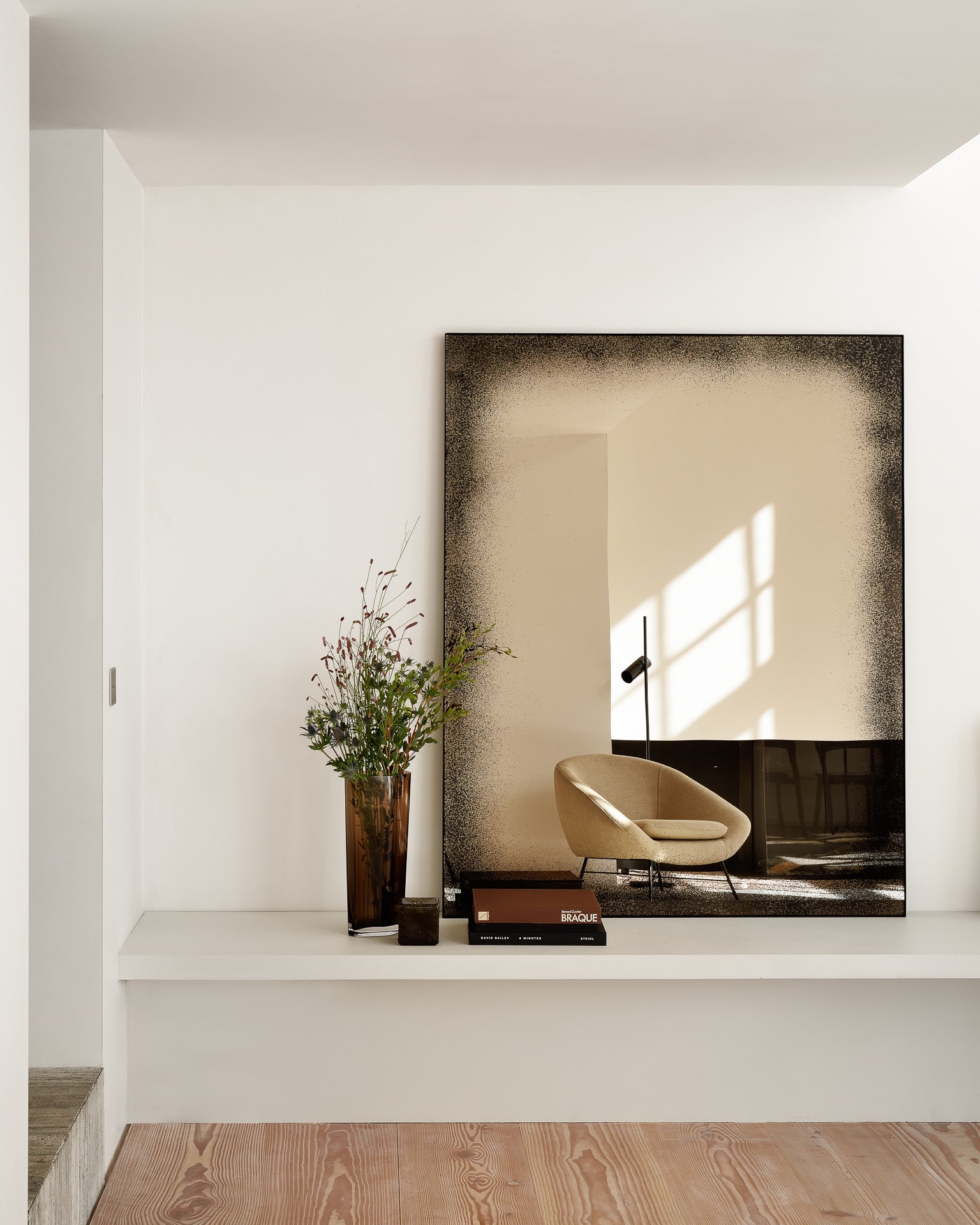 Ethnicraft - Miroir mural Aged Bronze - 122 x 3 x 153