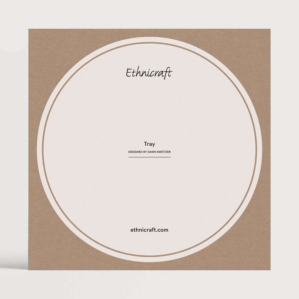 Ethnicraft - Plateau Beads Miroir - round - L - 61 x 61 x H4