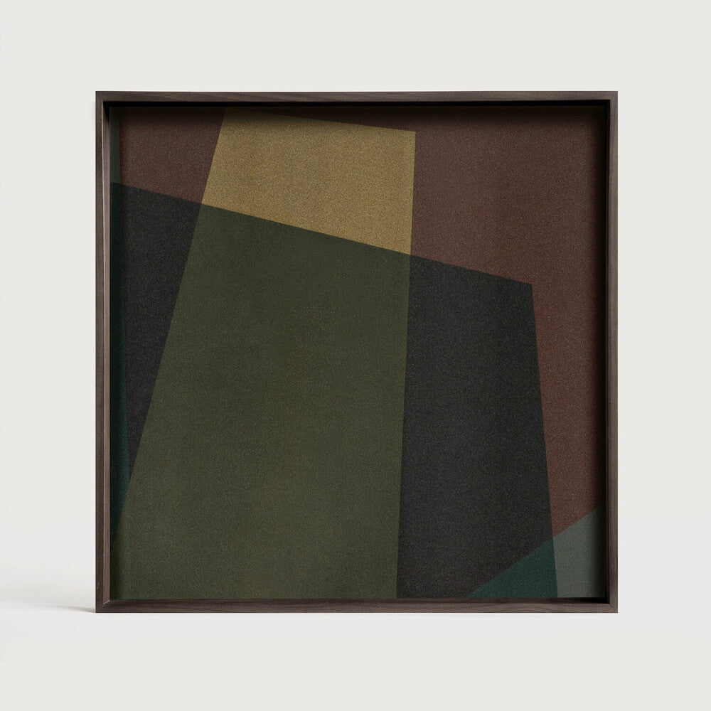 Ethnicraft - Plateau carré en verre - Angle - S - 38 x 38 x H4