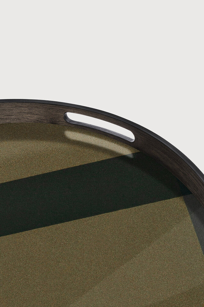 Ethnicraft - Plateau Angles Glass - Rond - S - 48 x 48 x H4 (-30%)