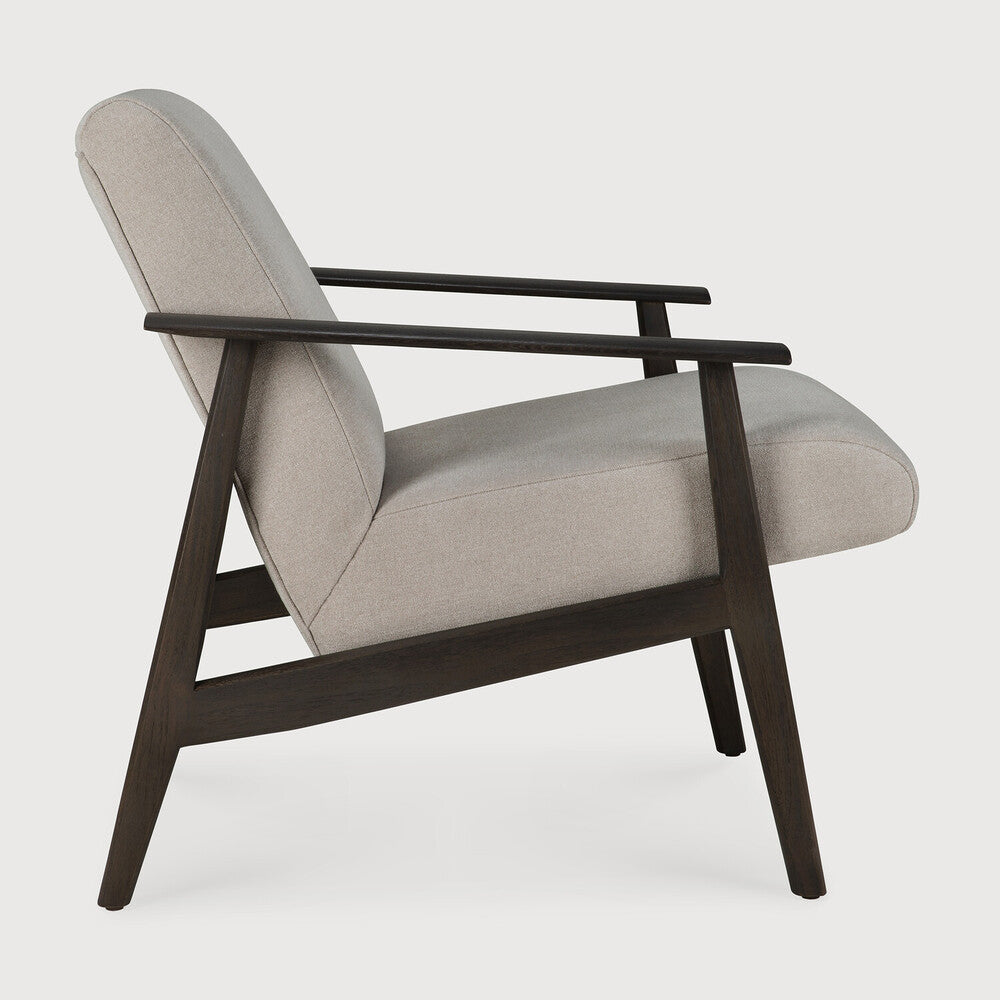 Ethnicraft - Fauteuil Aspekt - Teck Brun Verni - Revêtement Warm Ash