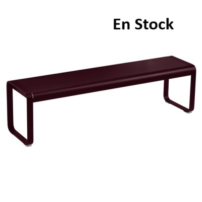 Fermob - Bellevie - Banc 3 places sans dossier - Cerise noire (En stock)